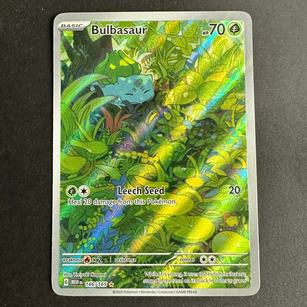 Pokemon TCG Bulbasaur 166/165 SV: Scarlet & Violet 151 (MEW) NM